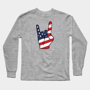 Rock On, USA Long Sleeve T-Shirt